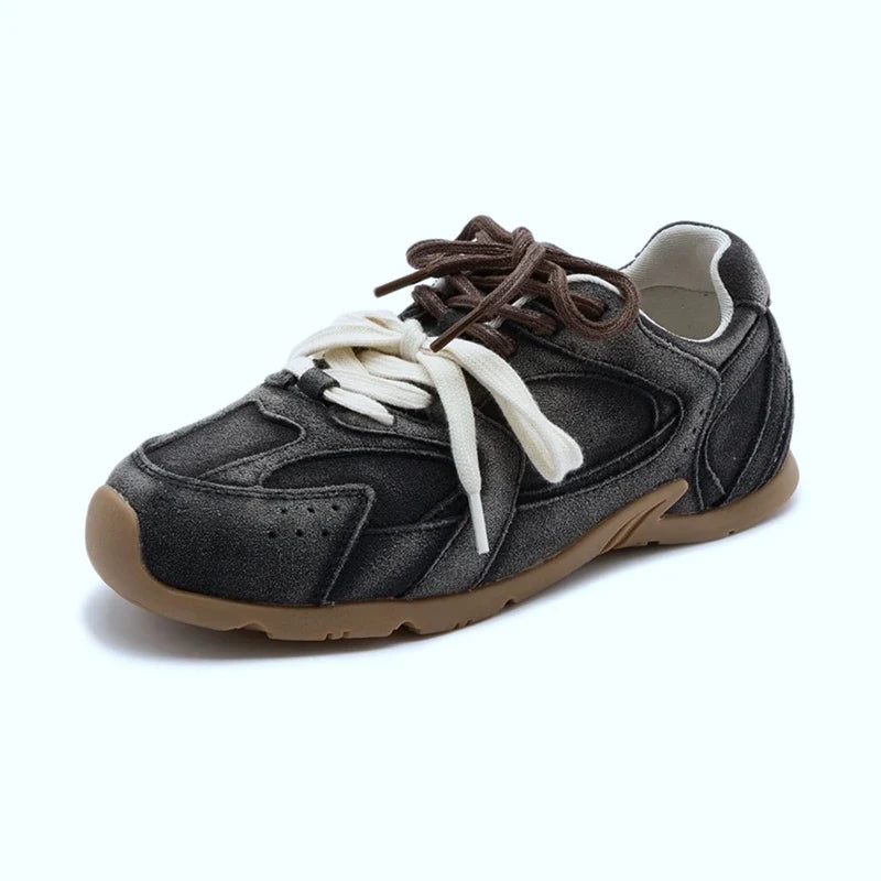 AIYUQI Women Sneakers New Genuine Leather Retro German Training Shoes Women Winter Velvet Fur Flat Casual Shoes Women LadyShow.Store