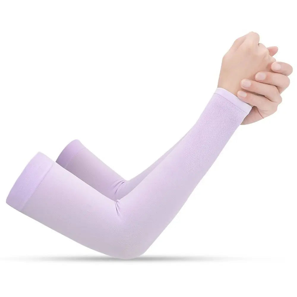 2Pcs Arm Sleeves Warmers Sports Sleeve Sun UV Protection Hand Cover Cooling Warmer Running Fishing Cycling Pi-Mart