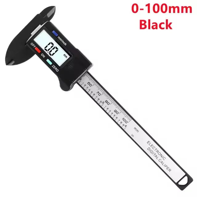 150mm 100mm Electronic Digital Caliper Carbon Fiber Dial Vernier Caliper Gauge Micrometer Measuring Tool Digital Ruler LadyShow.Store