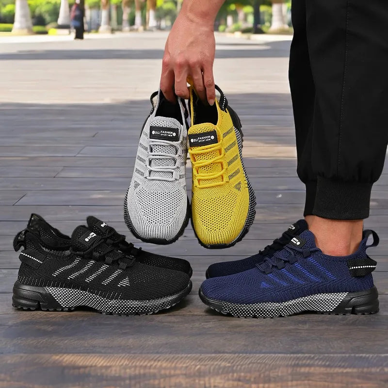 New Men's Sneakers Thick Sole Comfortable Casual Shoes Lightweight Breathable Fashion Running Shoes Luxury Male Tenis Masculino Pi-Mart