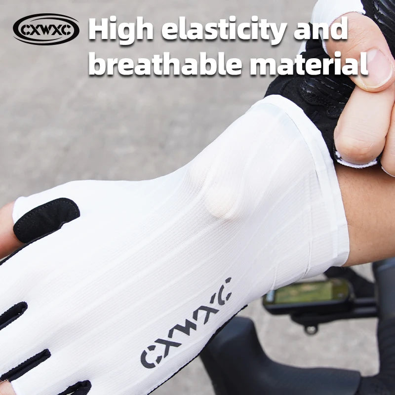 CXWXC Cycling Half Finger Gloves Men Women Breathable Anti-slip Glove Fitness Sport Training Gloves With Extended Wrist Guard Pi-Mart