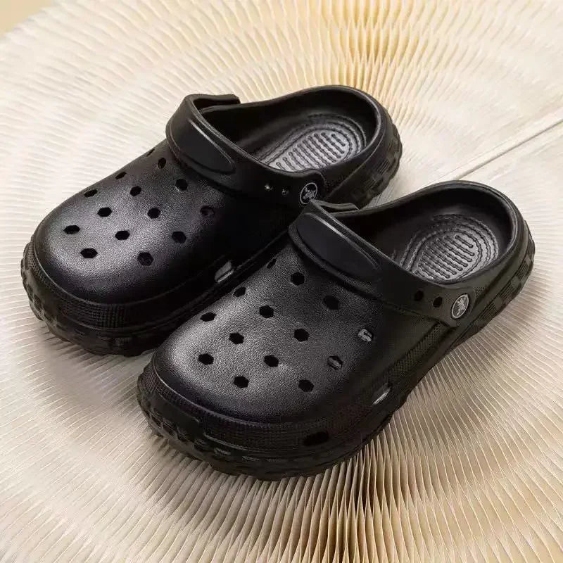 2026 Summer Hollow Out Closed Toe Non-slip Sandals Soft Bottom Sandals Men Lightweight Thick-soled Garden Shoes Pi-Mart