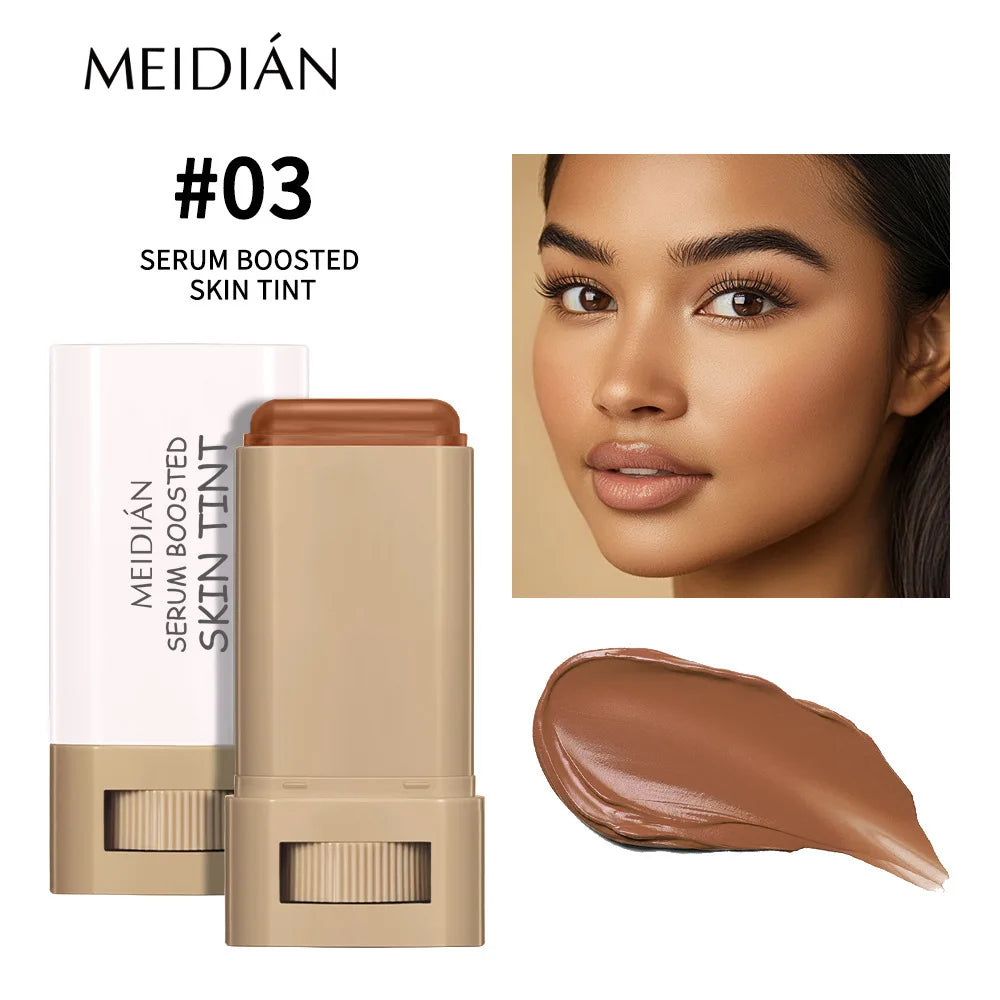 1/2PCS Skin Tint Stick Waterproof Nourishing Solid Tinted Serum Foundation Balm  Face Tinted Face Contour Stick Face Makeup Pi-Mart
