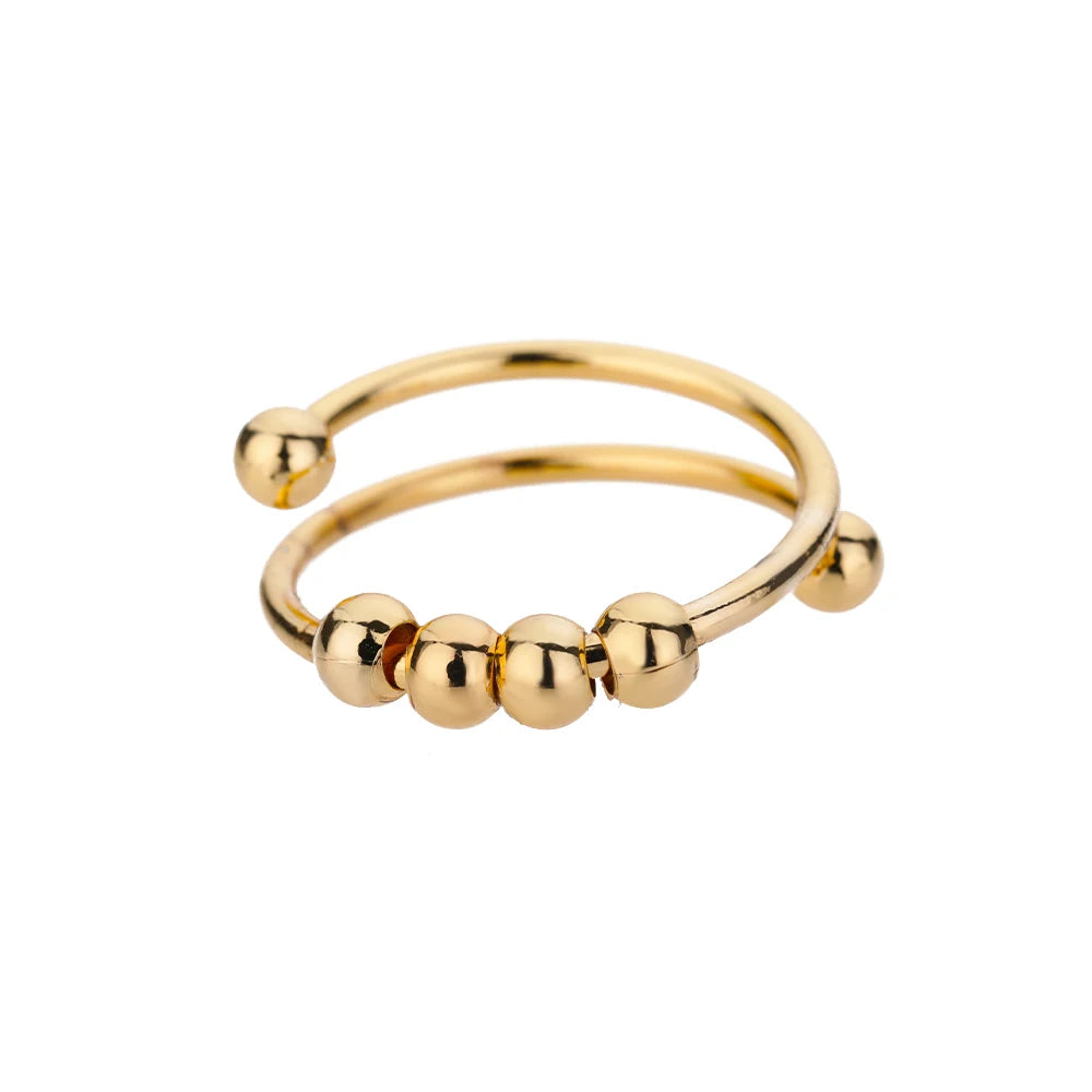 316L Stainless Steel Rings for Women Gold Color Never Fade Luxury Classic rings wedding couple rings Jewelry Free Shipping Pi-Mart