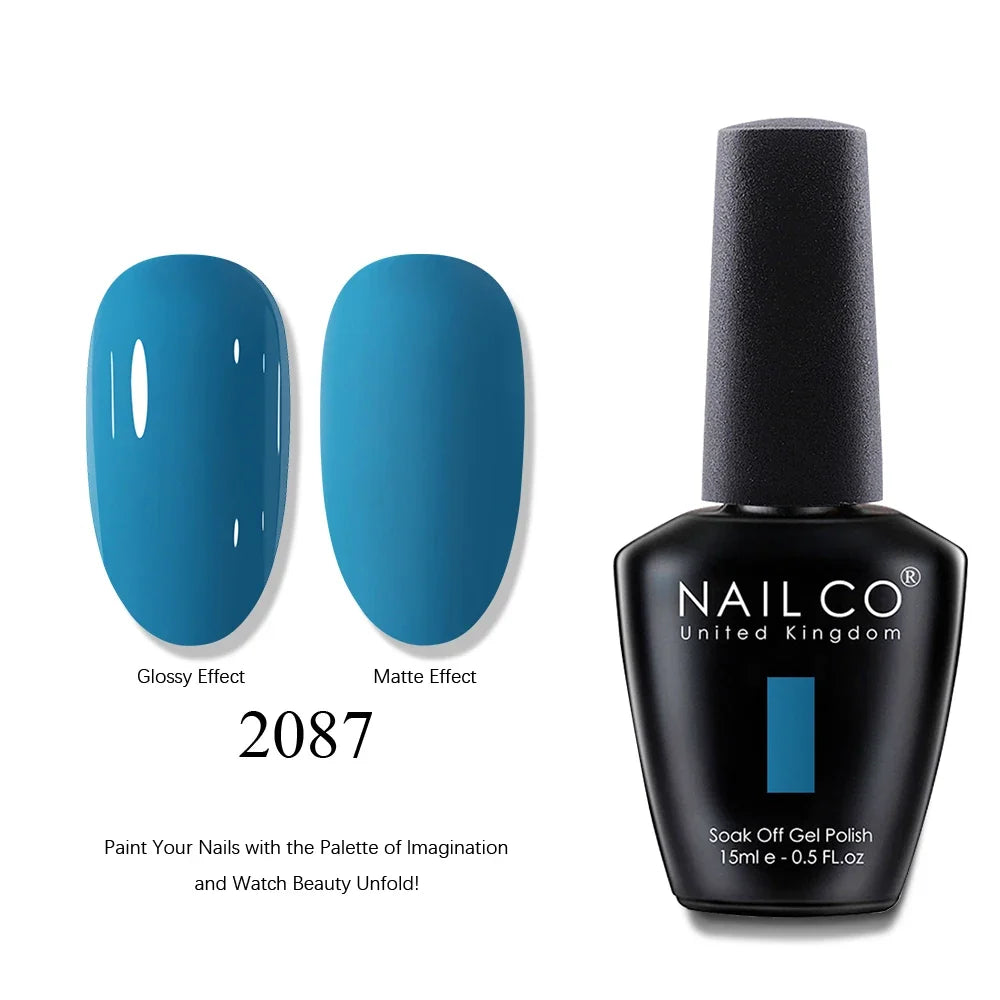 NAILCO 15ml Brown Nails Art Red Color Gel Nail Polish Semi-permanent UV Gel Polish Coffee Manicure Chocolate Hybrid Nail Varnish Tri Light Beauty