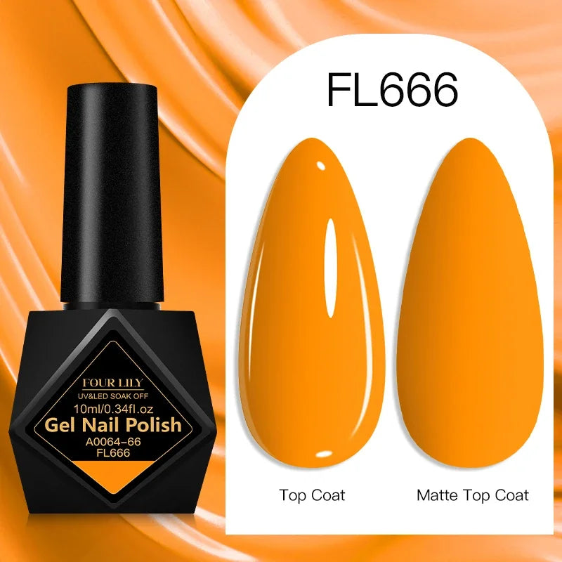 10ml Gel Nail Polish 162 Colors Nail Supplies Vernis Semi Permanent Nail Art Manicure Soak Off LED UV Gel Nail Varnishes Summer Tri Light Beauty
