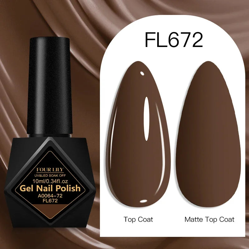 10ml Gel Nail Polish 162 Colors Nail Supplies Vernis Semi Permanent Nail Art Manicure Soak Off LED UV Gel Nail Varnishes Summer Tri Light Beauty