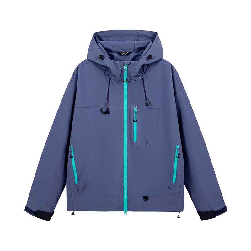 Autumn Sports Jacket Waterproof Windproof Jacket Men Women Outdoor Sports Hiking Running Mountaineering Hooded Casual Sport Coat LadyShow.Store
