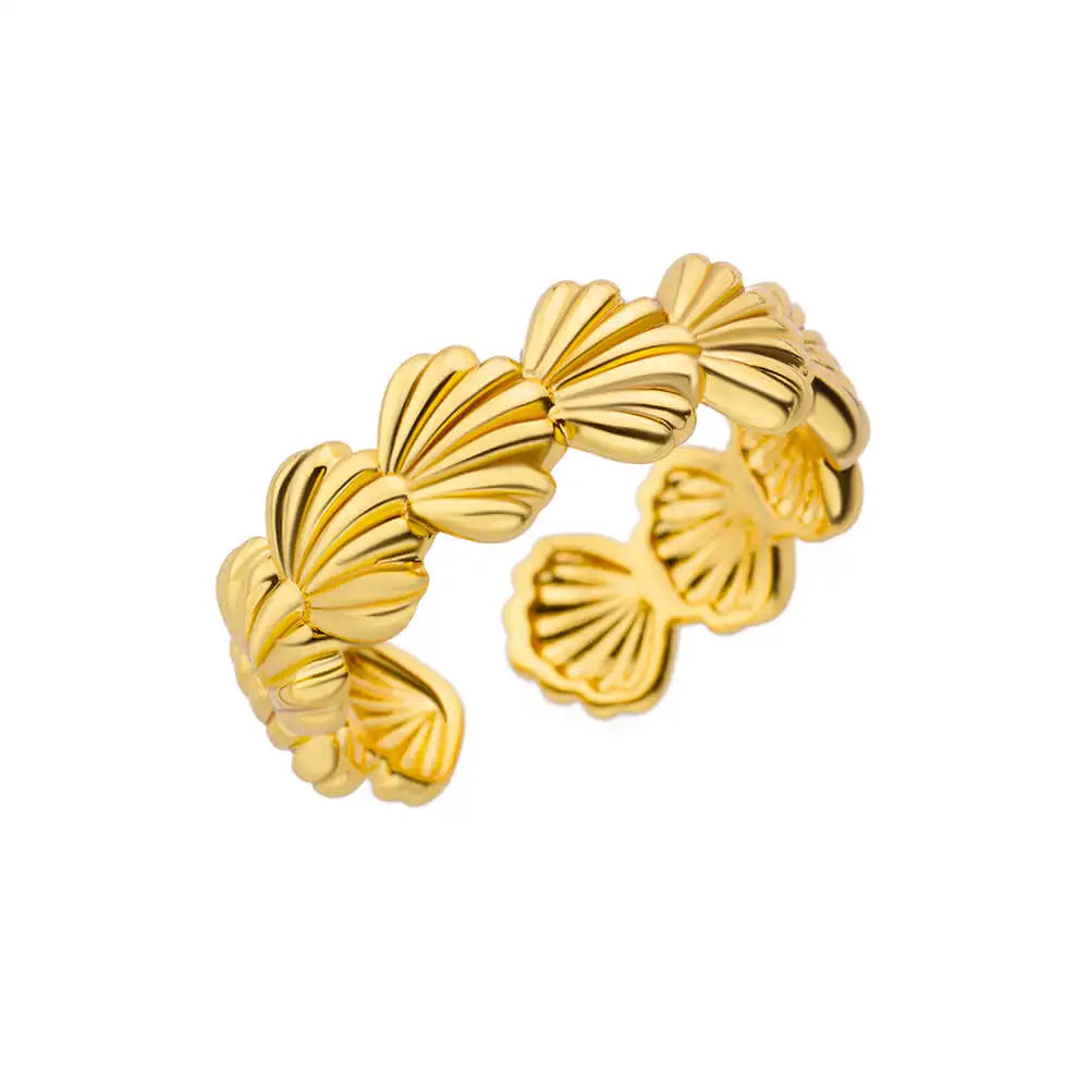 316L Stainless Steel Rings for Women Gold Color Never Fade Luxury Classic rings wedding couple rings Jewelry Free Shipping Pi-Mart