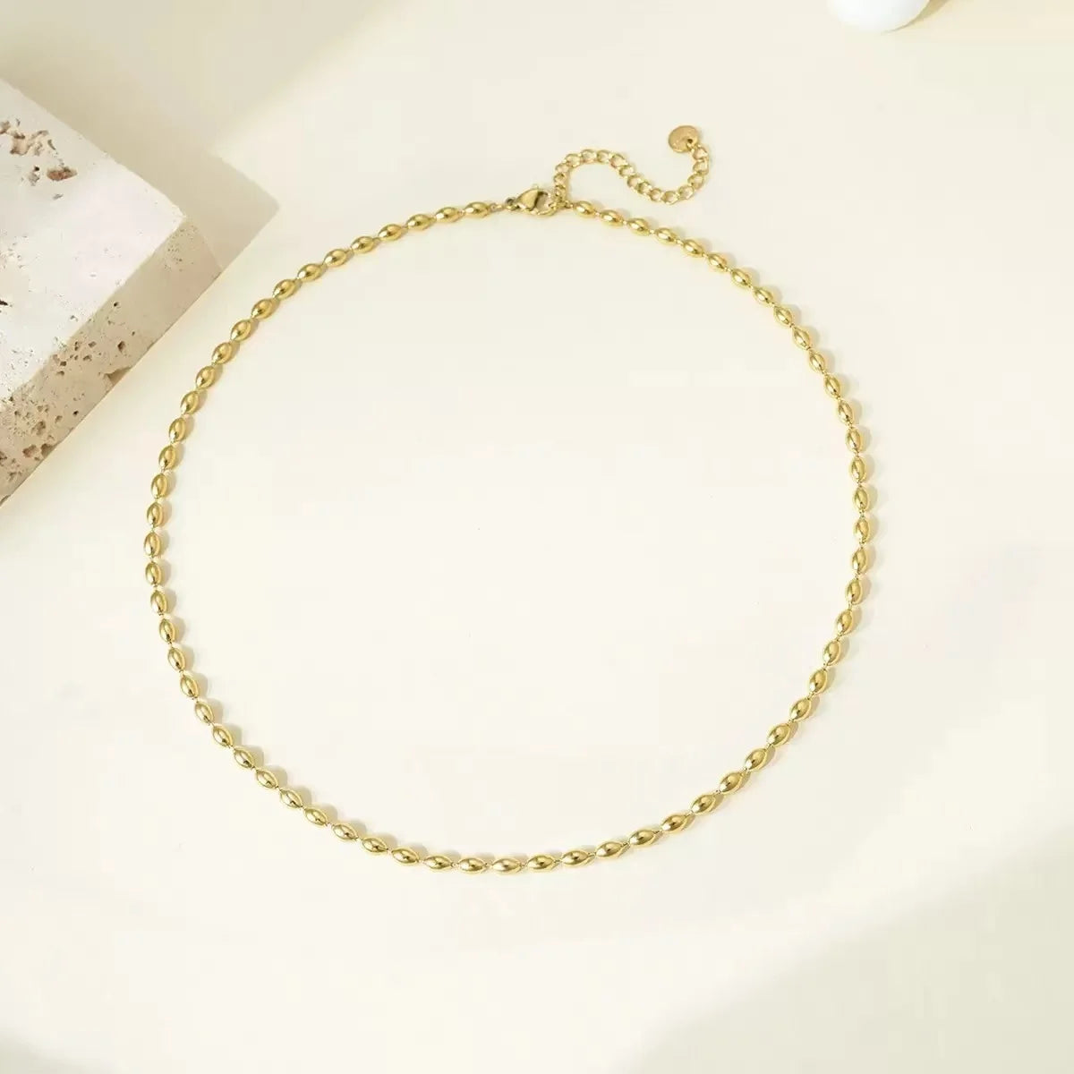 Stainless Steel Heart-shaped Pendant Necklace Metal Waterproof Jewelry For Women Pi-Mart