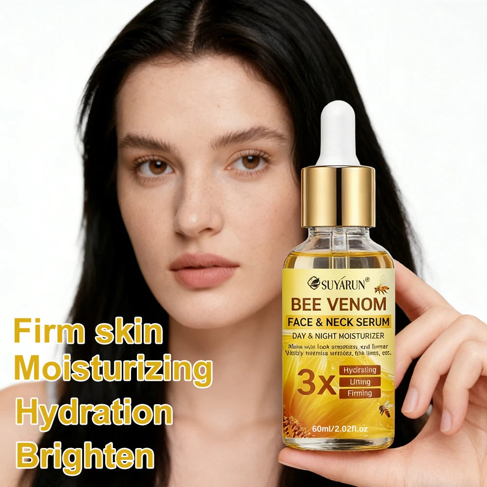 SUYARUN Bee Venom Collagen Anti-Aging Face Serum | Firming Lifting Moisturizer | Wrinkle Reduction | 24H Hydration. Pi-Mart