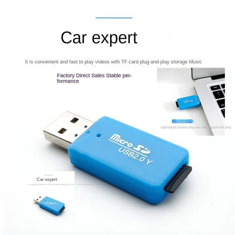 NNBILI USB micro-SD/TF Card Reader USB 2.0 Mini Mobile Phone Memory Card Reader High Speed USB Adapter For Laptop Computer Pi-Mart