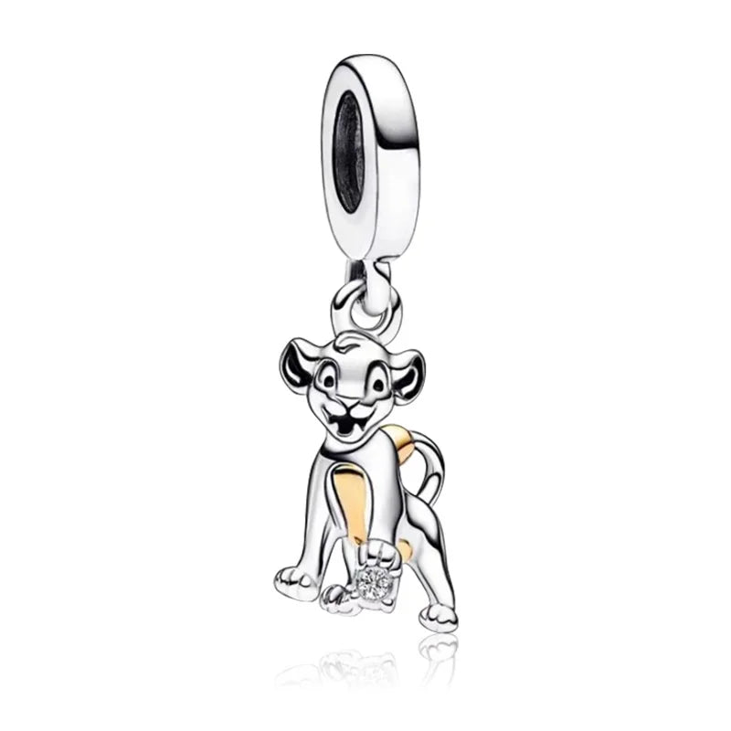 DSN 925 Silver King Of The Grasslands 2026 Charm Beads Pendant Fits Bracelet Necklace DIY Women Festival Party Jewelry Gifts Pi-Mart