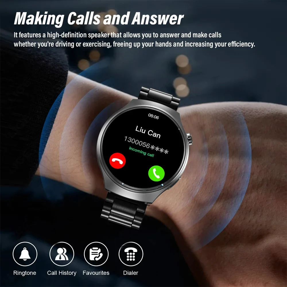 G.L Wear 2025 New Men's Smart Watch HD Display Health Tracking Bluetooth Calling Voice Assistant Sports Smartwatch LadyShow.Store
