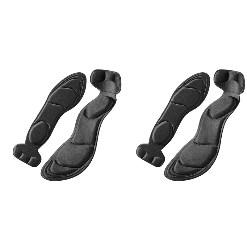 Memory Foam Insoles Women High-heel Shoes Insoles Anti-slip Cutable Insole Comfort Breathable Heel Protection Massage Shoe Pads LadyShow.Store