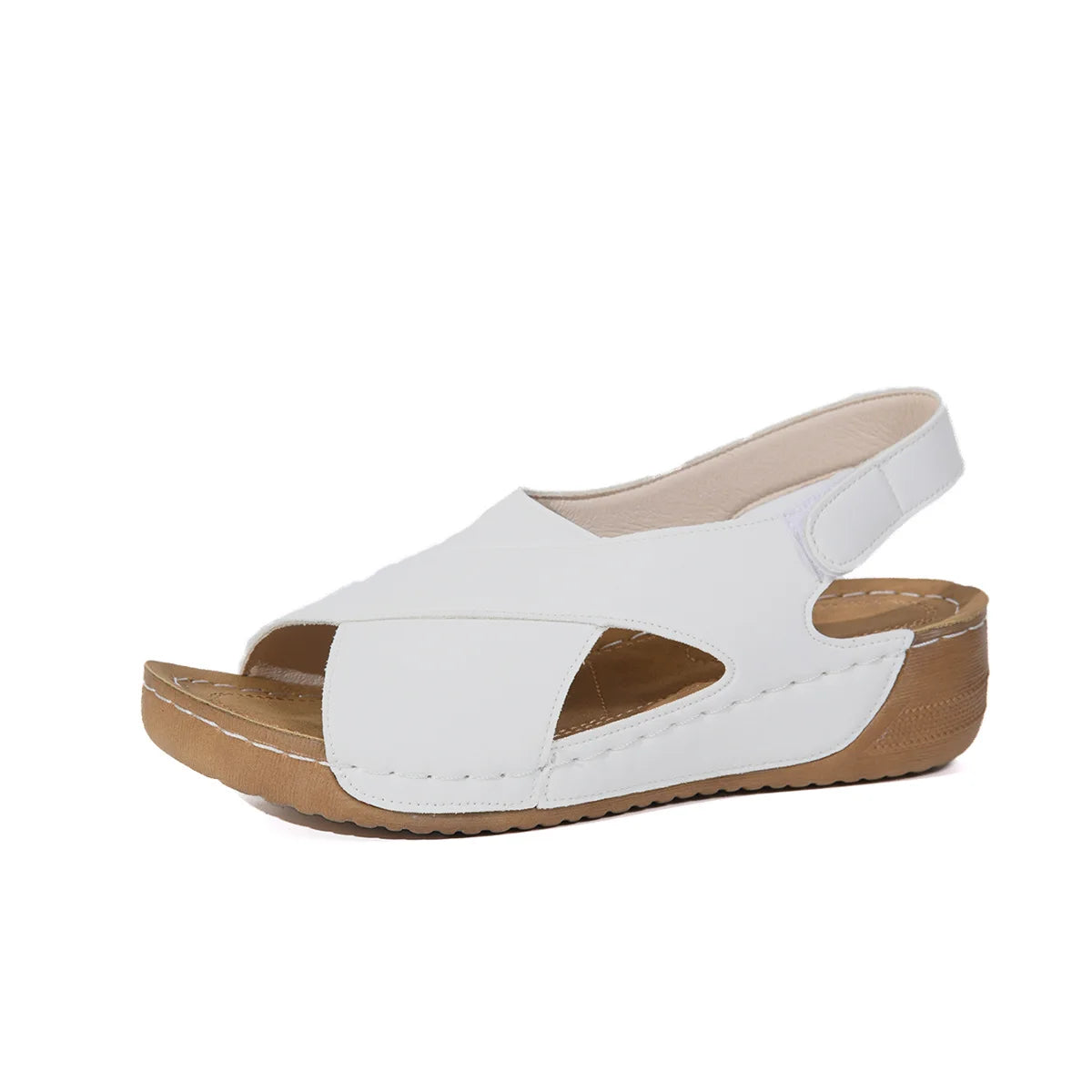 2025 Platform Wedge Sandals for Women Summer Leisure Comfortable Non Slip Thick Bottom Beach Shoes Sandalias Mujer Plus Size 43 Pi-Mart