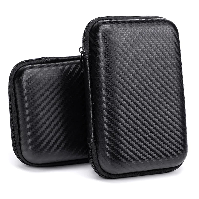 Portable Eva Storage Bag for External M.2 Hard Drive/Earphone/Data Line HDD Case Black Hard Disk Case HDD Storage Protection Bag Pi-Mart