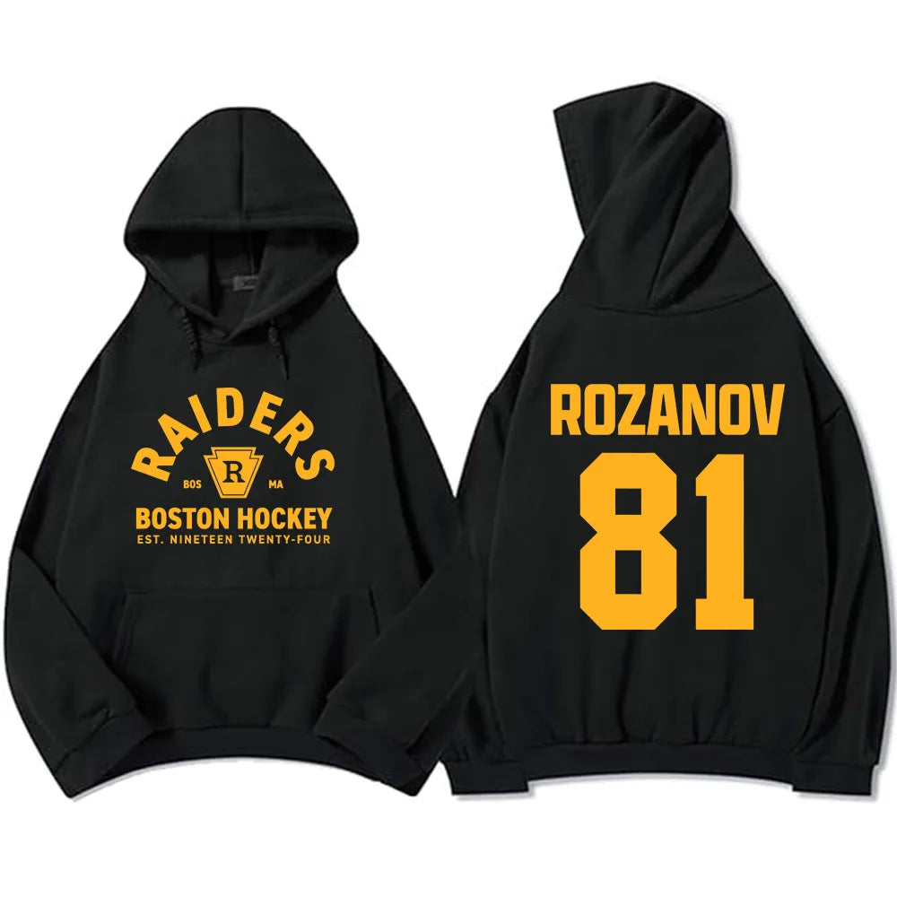 Llya Rozanov 81 Heated Rivalry TV Hoodies Shane Hollander 24 Scott Hunter 21 Sweatshirt  Montreal Metros Boston Raiders Clothing LadyShow.Store