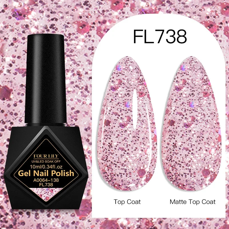 10ml Gel Nail Polish 162 Colors Nail Supplies Vernis Semi Permanent Nail Art Manicure Soak Off LED UV Gel Nail Varnishes Summer Tri Light Beauty
