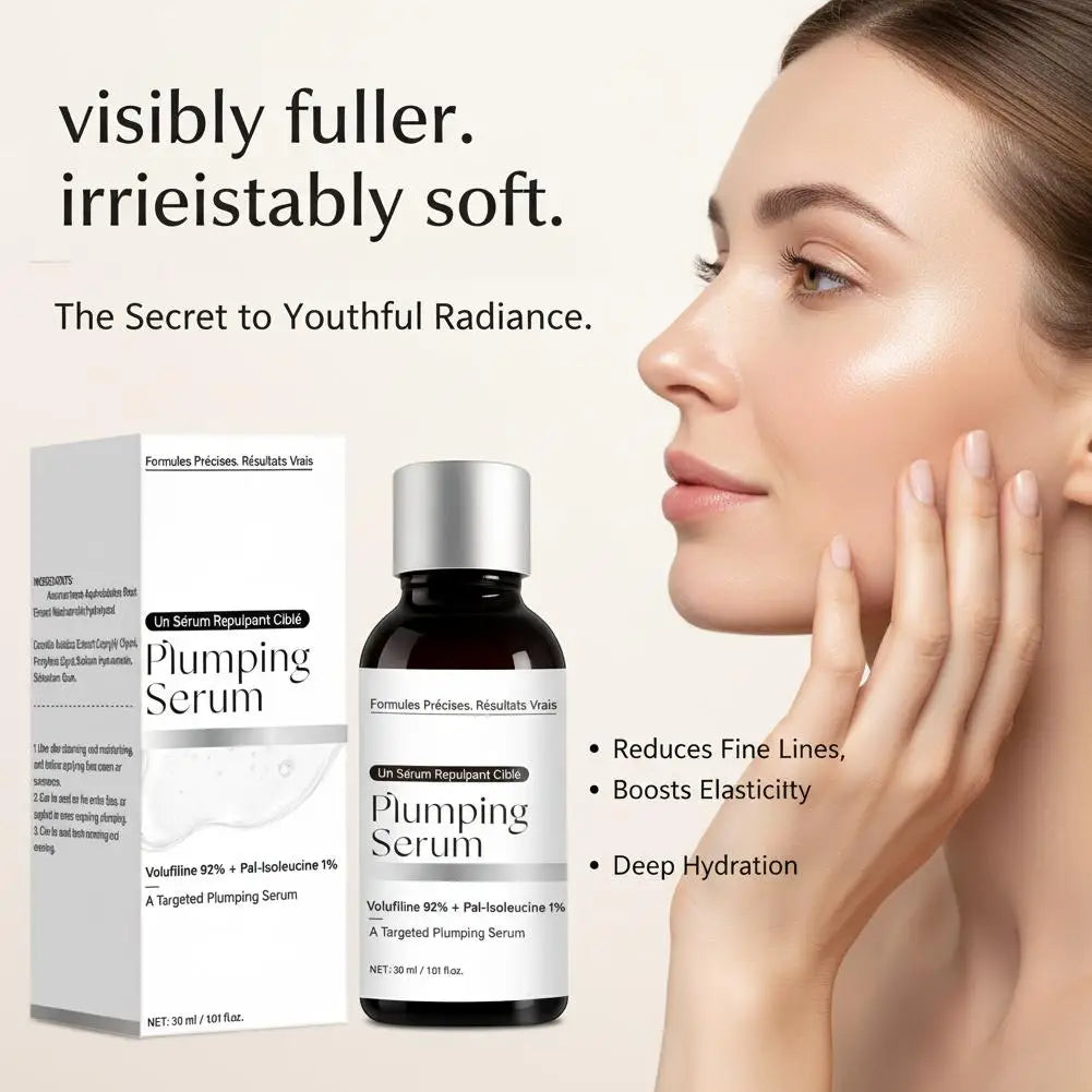 Volufiline 92% + Pal-Isoleucine 1% Plumping Serum with Niacinamide Plumping Anhydrous Skin Radiance Boosting Facial Serum 30ml Pi-Mart