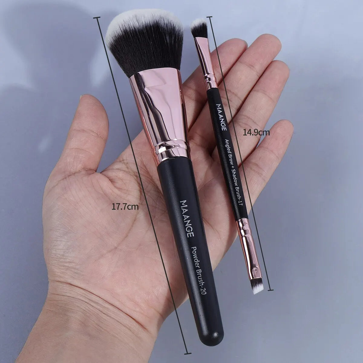 Maange 20Pcs Makeup Brushes with Box Professional Cosmetic Powder Eye Shadow Foundation Blush Blending Beauty Tool For Women Tri Light Beauty