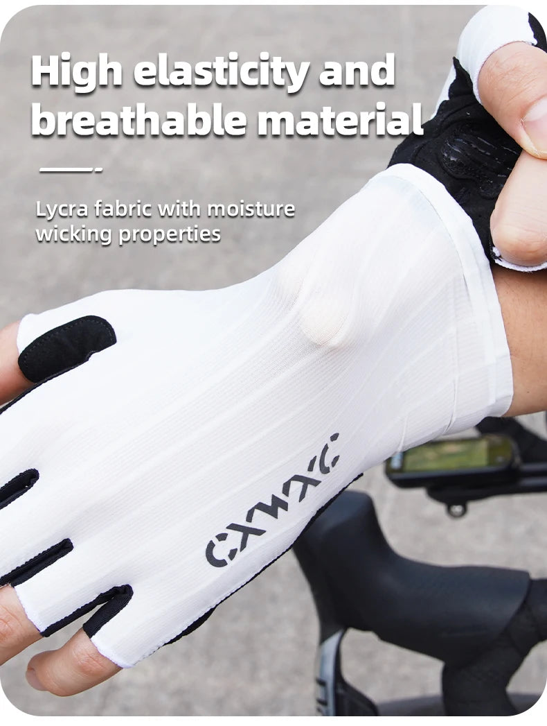 CXWXC Cycling Half Finger Gloves Men Women Breathable Anti-slip Glove Fitness Sport Training Gloves With Extended Wrist Guard Pi-Mart