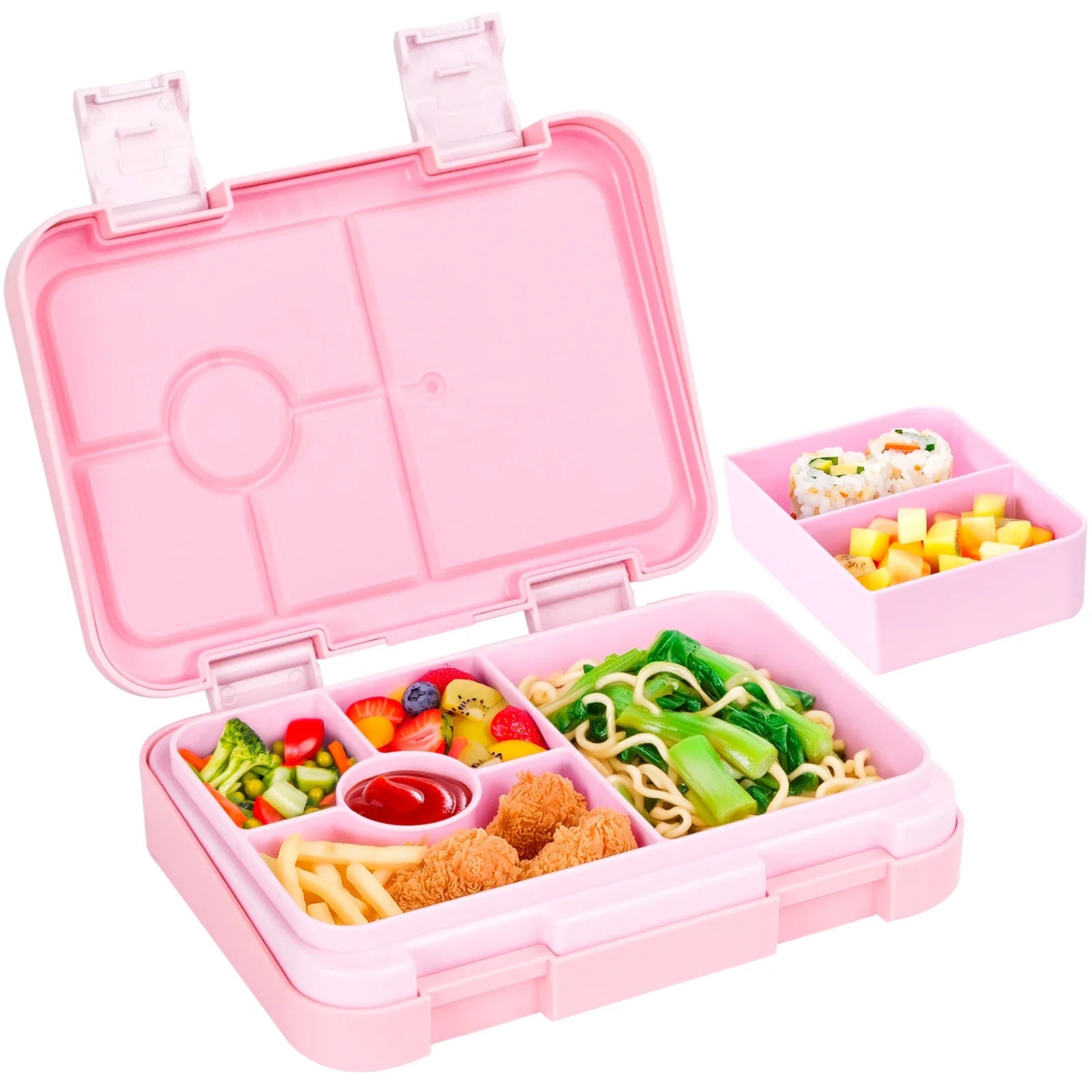 Adorable Kids Lunch Box Student Microwave Safe Travel Bento Box Halloween Container Portable Leak Proof Fruit Salad Bento Box LadyShow.Store