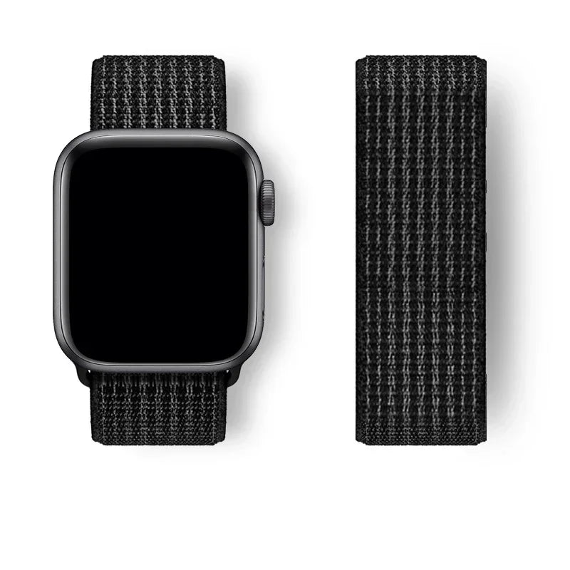 Nylon Sport loop Strap For Apple Watch Band 44mm 42/40mm 45mm  38/41mm pride Bracelet iwatch Ultra2 49mm Series 9 8 se 7 6 5 4 3 LadyShow.Store