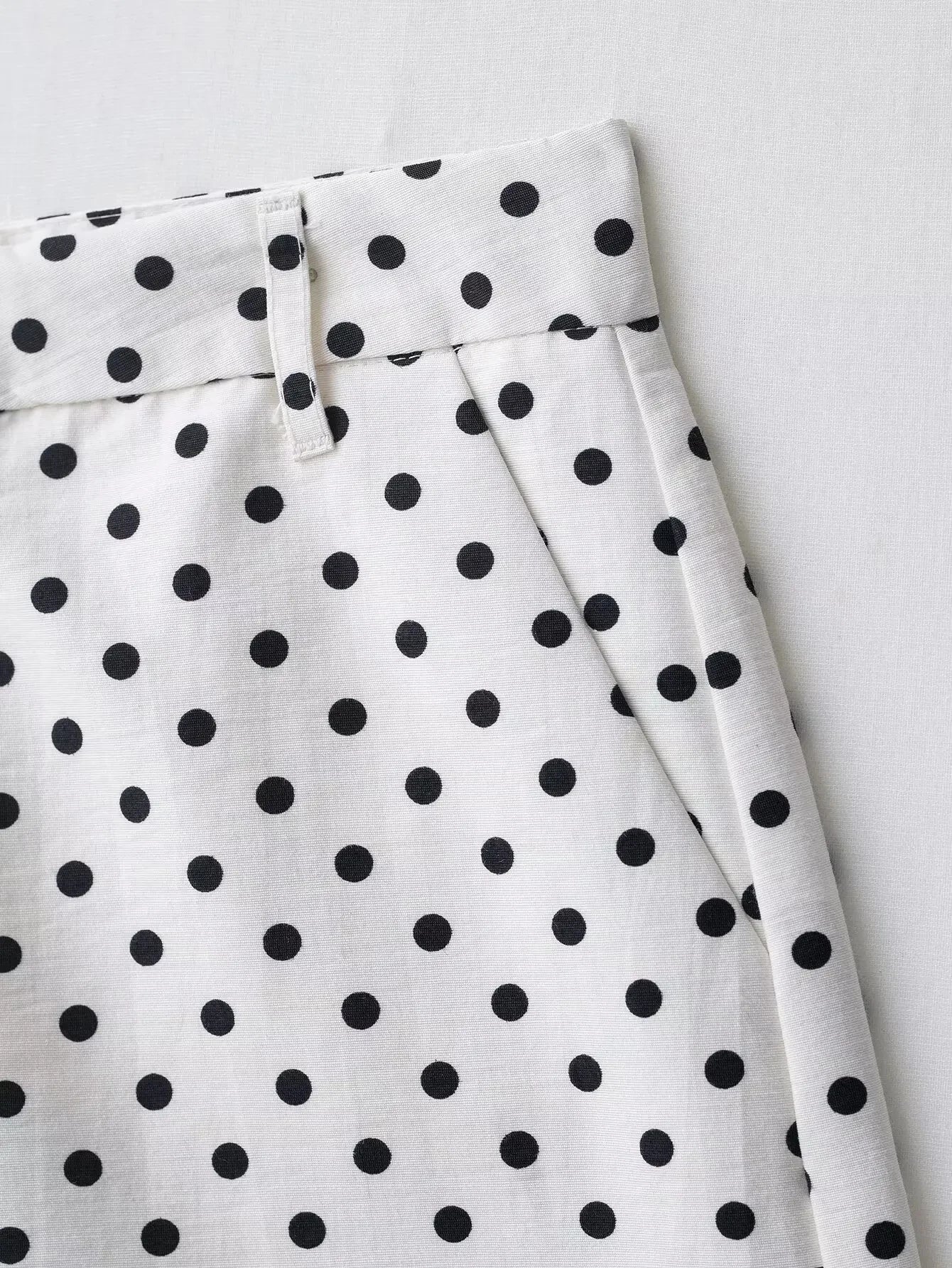 HH Fashion Women's Polka Dot Print Short Coats Autumn Long Sleeves Turtleneck Zipper With Pockets Drawstring Casual Jacket Pi-Mart