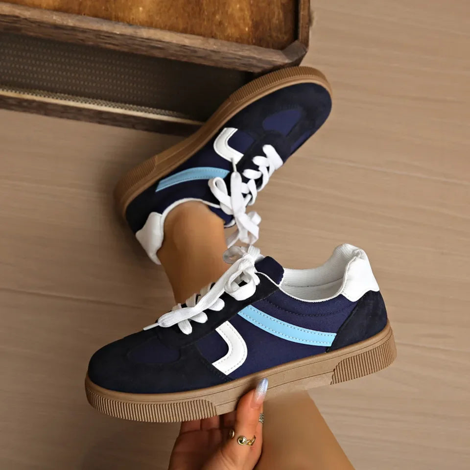 Women's Flat Bottom Sports Shoes Hot Sale Mixed Colors Spring Autumn New Style Sneakers Casual Leisure Student Flats Rubber Sole Pi-Mart