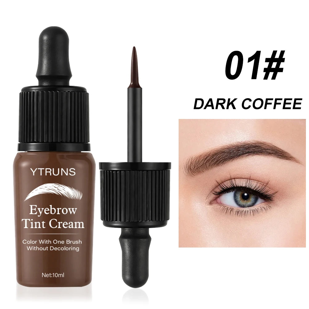 YTRUNS Peel Off Brow Tint, Long Lasting Eyebrow Dye Cream, Waterproof Sweatproof Smudge Proof Brow Makeup Pi-Mart