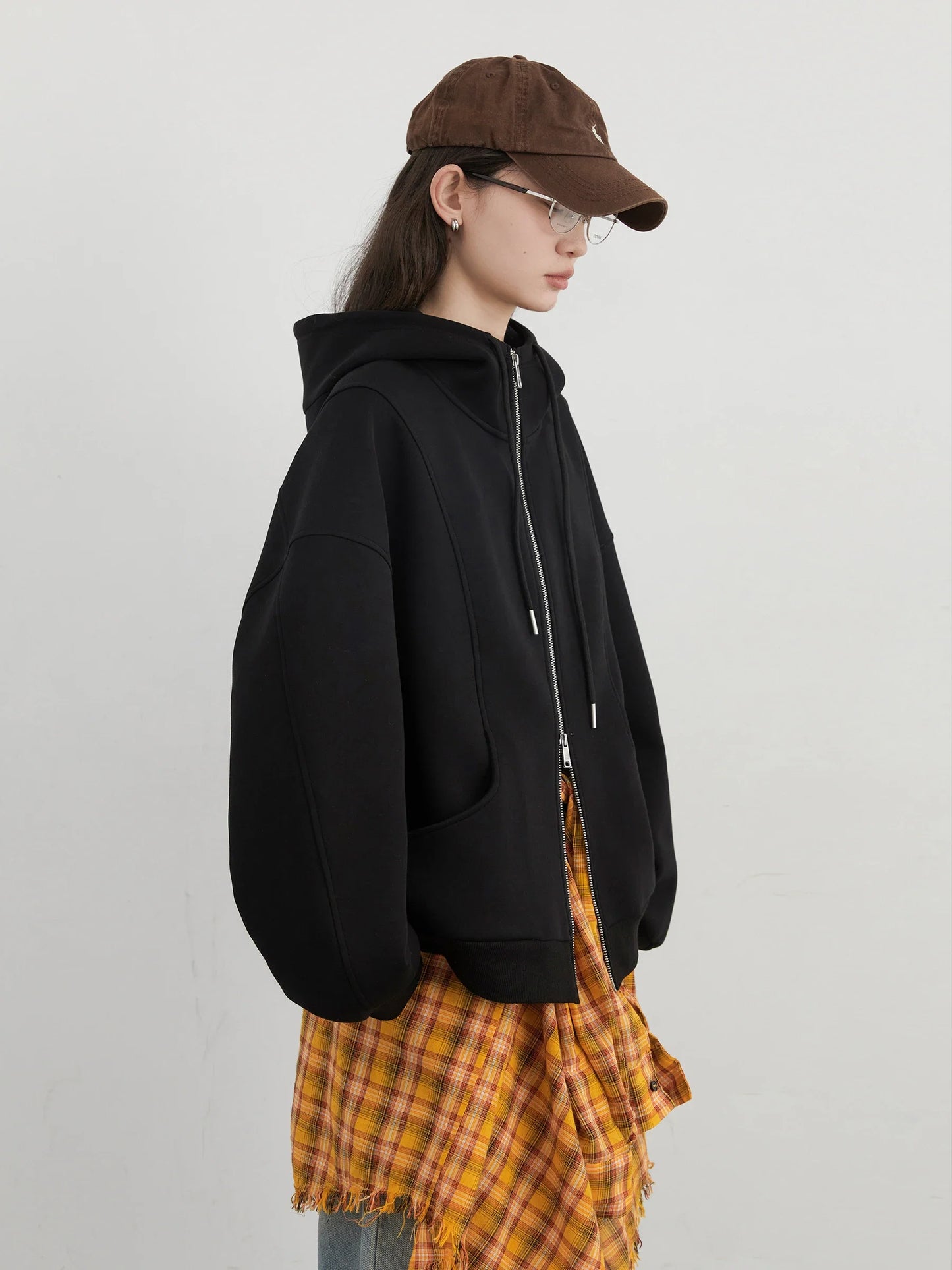 CHIC VEN Women Sweatshirts Loose New Drawstring Hooded Female Jacket BF Style Woman Sports Coat Spring Autumn 2025 LadyShow.Store