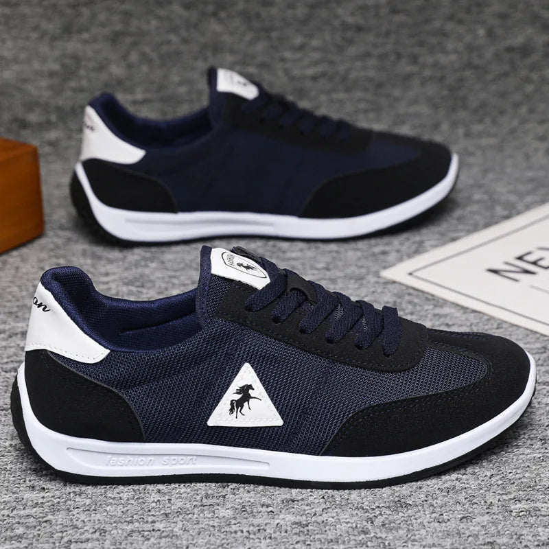 New 2026 Men's Casual Comfortable Breathable Sports Shoes Lightweight Anti-slip Wear-resistant Canvas Low-top round Toe Slip-On Pi-Mart