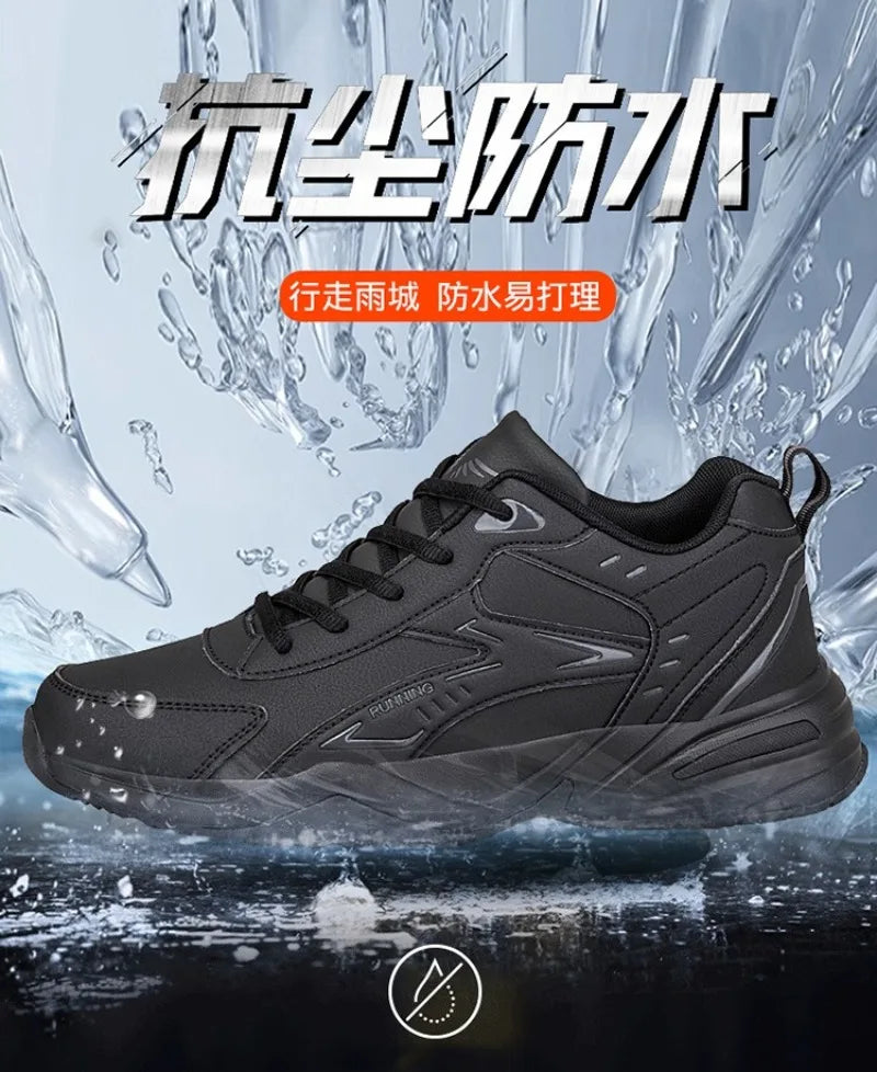 Autumn New Men Microfber Running Shoes Luxury Brand Men Shoes School Student Air-cushion Sneakers Fashion Man Casual Shoes 35-48 Pi-Mart
