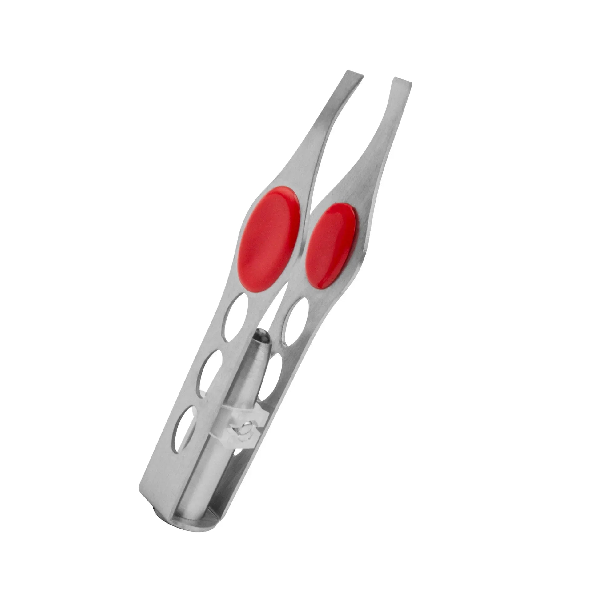 1pcs Hot Sales Portable Stainless Steel Button Cell Smart Design Eyebrow Hair Remove Tweezer with LED Light Makeup Tool LadyShow.Store