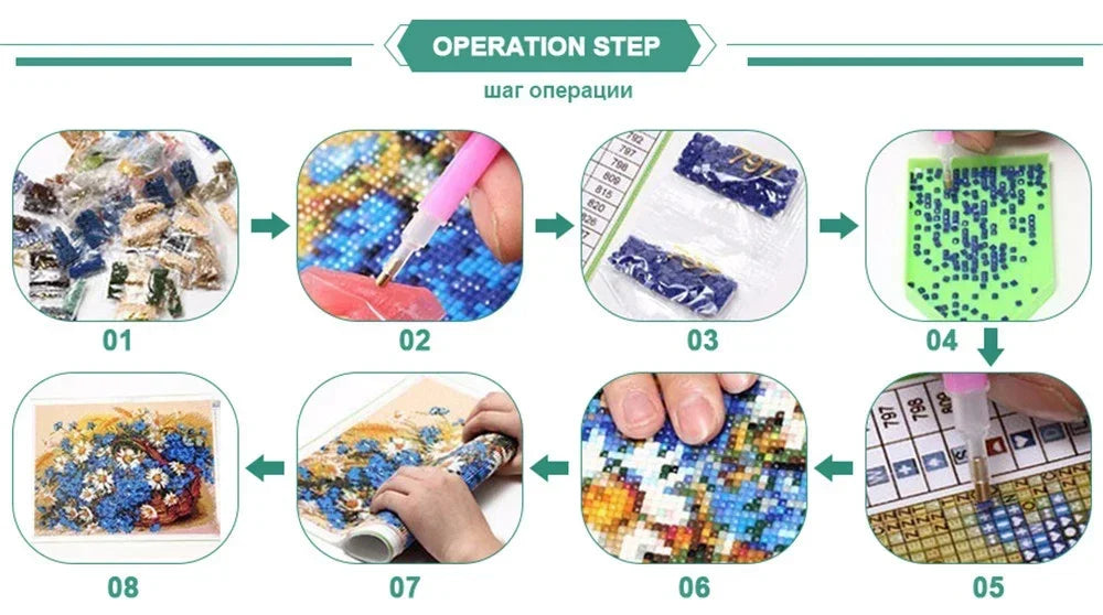 Pikachu Bulbasaur Squirtle Anime Diamond Painting Kit Square Round Diamond 5D DIY Mosaic Handmade Art Exquisite Gift Home Decor Pi-Mart