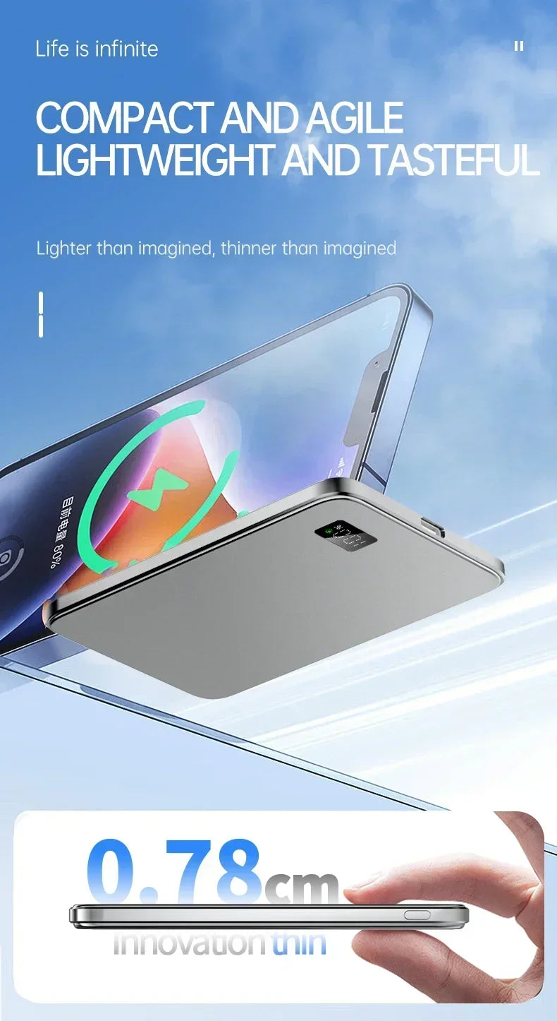 Lenovo Magnetic Wireless Power Bank PD22.5W Fast Charging Magsafe External Battery 500000mAh For iPhone Xiaomi Pi-Mart