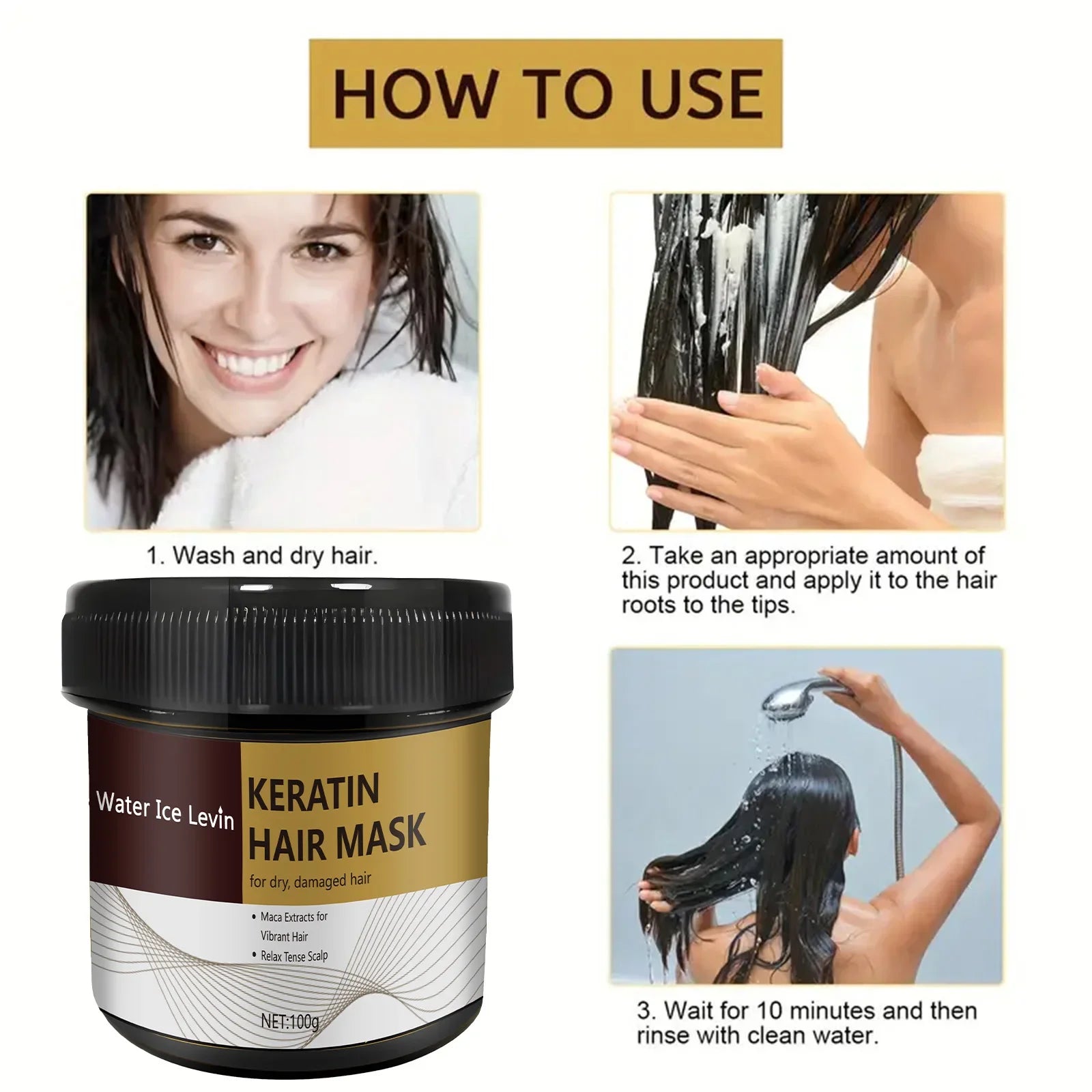 Magical Keratin Hair Mask For Maltreated Hair 9Seconds Repairing Damaged Frizzy Hairs Smoothing Nourish Straightening Hair Care Tri Light Beauty