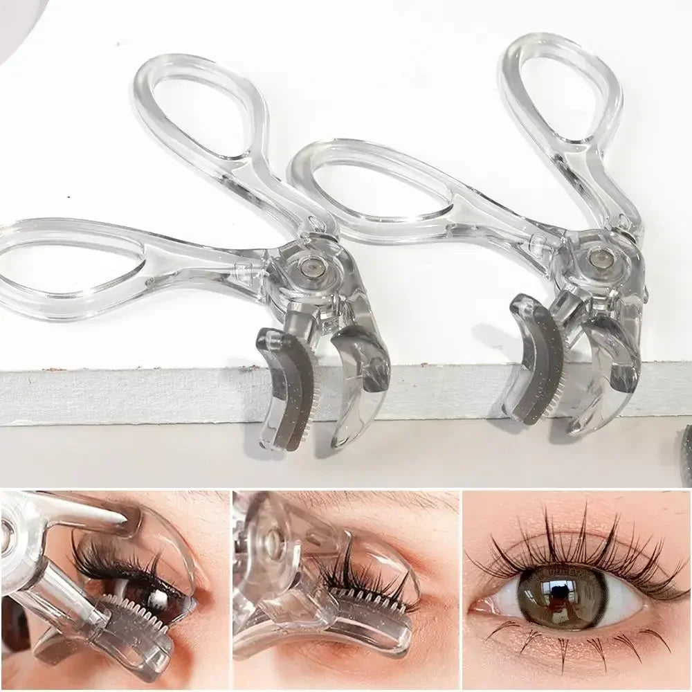 Dual-Type Eyelash Curler with Comb – Wide & Partial Clip Options, Waterproof, Long-Lasting, Natural Curl, Unisex Certified LadyShow.Store