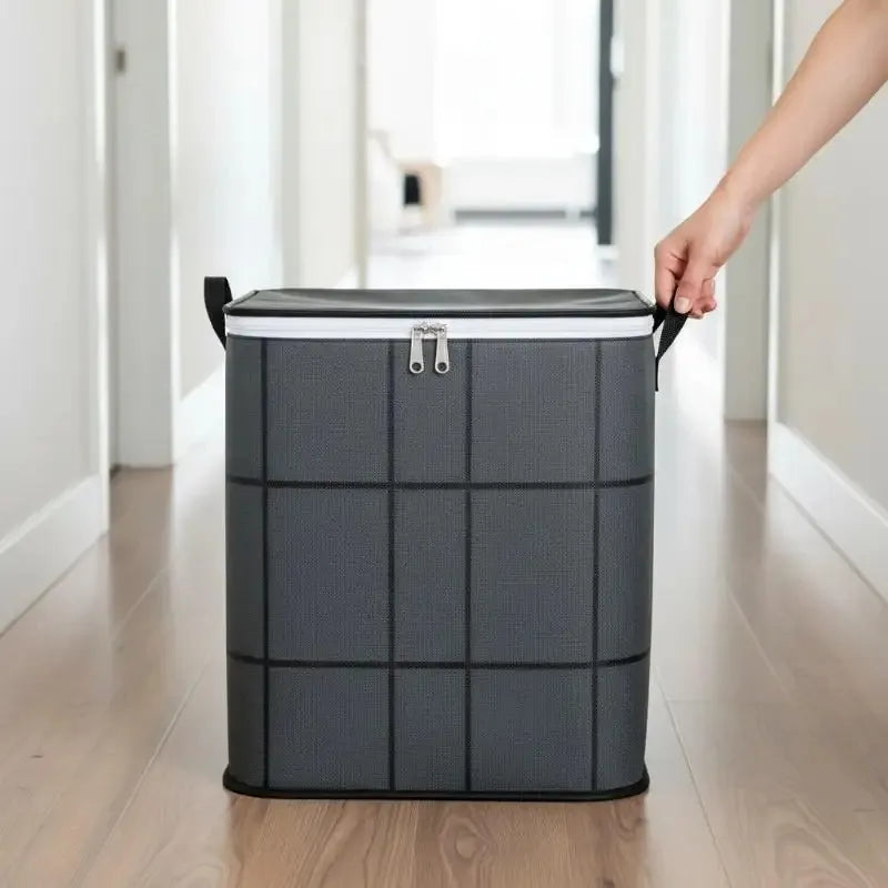 1PCS Large Capacity Foldable Storage Organizer Bag Sturdy for Clothes Bedding Blankets Home Organization Solution Pi-Mart