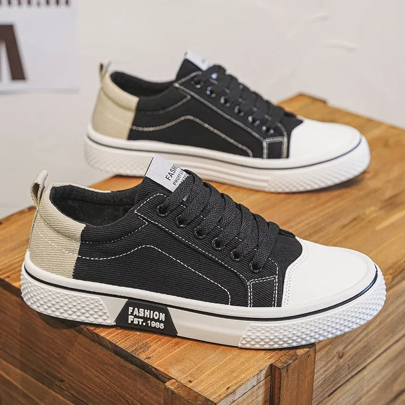 2026 New Summer Men's Breathable Versatile Skateboarding Shoes Men's Soft Bottom Casual Sports Trend Fashion Canvas Shoes 48size Pi-Mart