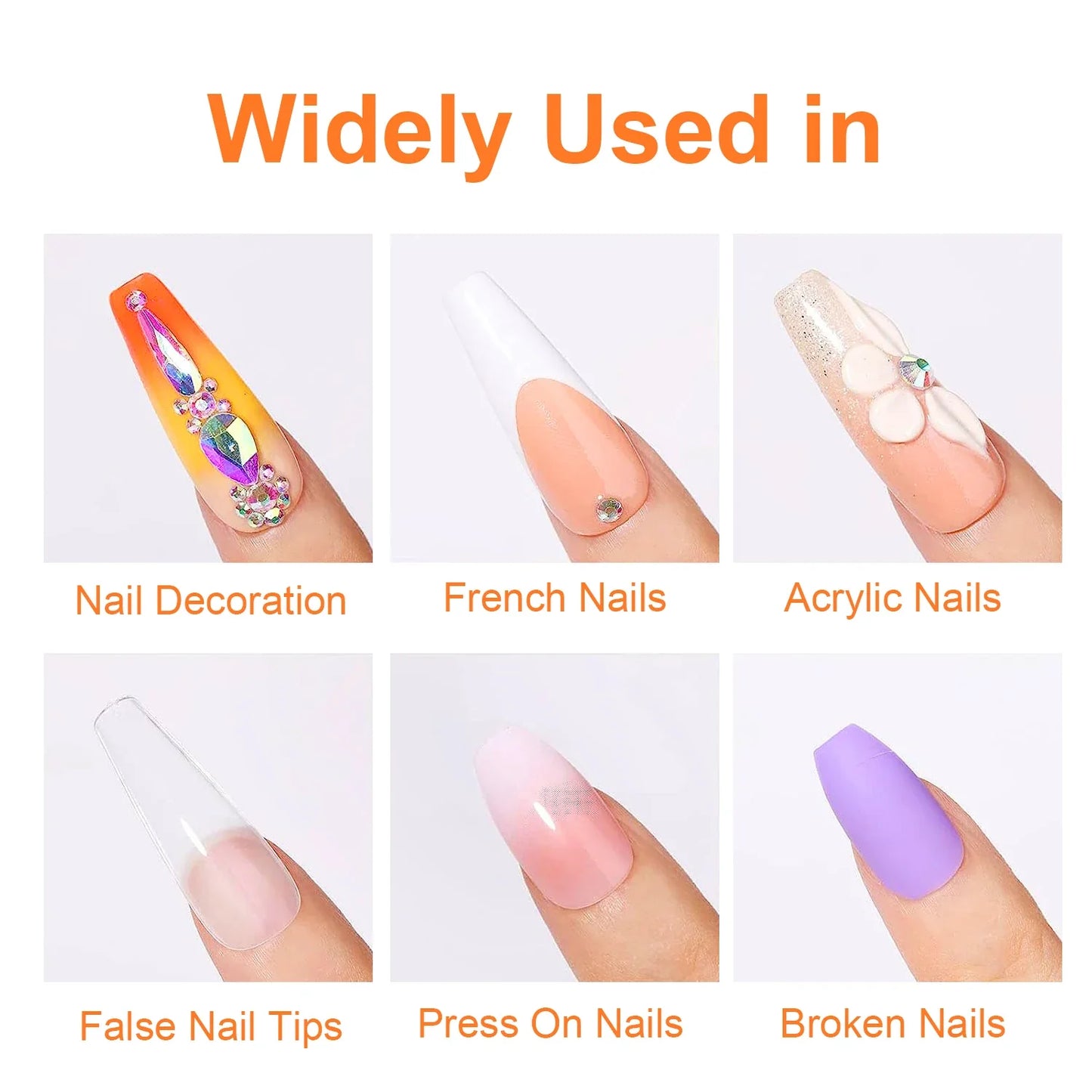 5pcs/2pcs 7g Super Strong Nail Glue For False Nail Tips, Acrylic Nails,Press OnNails,Fake Nails Art Decoration Lasting Adhesion Tri Light Beauty
