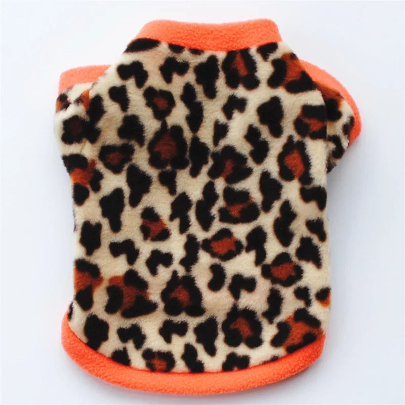 Chihuahua Clothes Cute Printed Small Dog Clothes French Bulldog Dogs Clothes Pets Warm Fleece Dog Winter Coat Puppy Dog Costume Pi-Mart