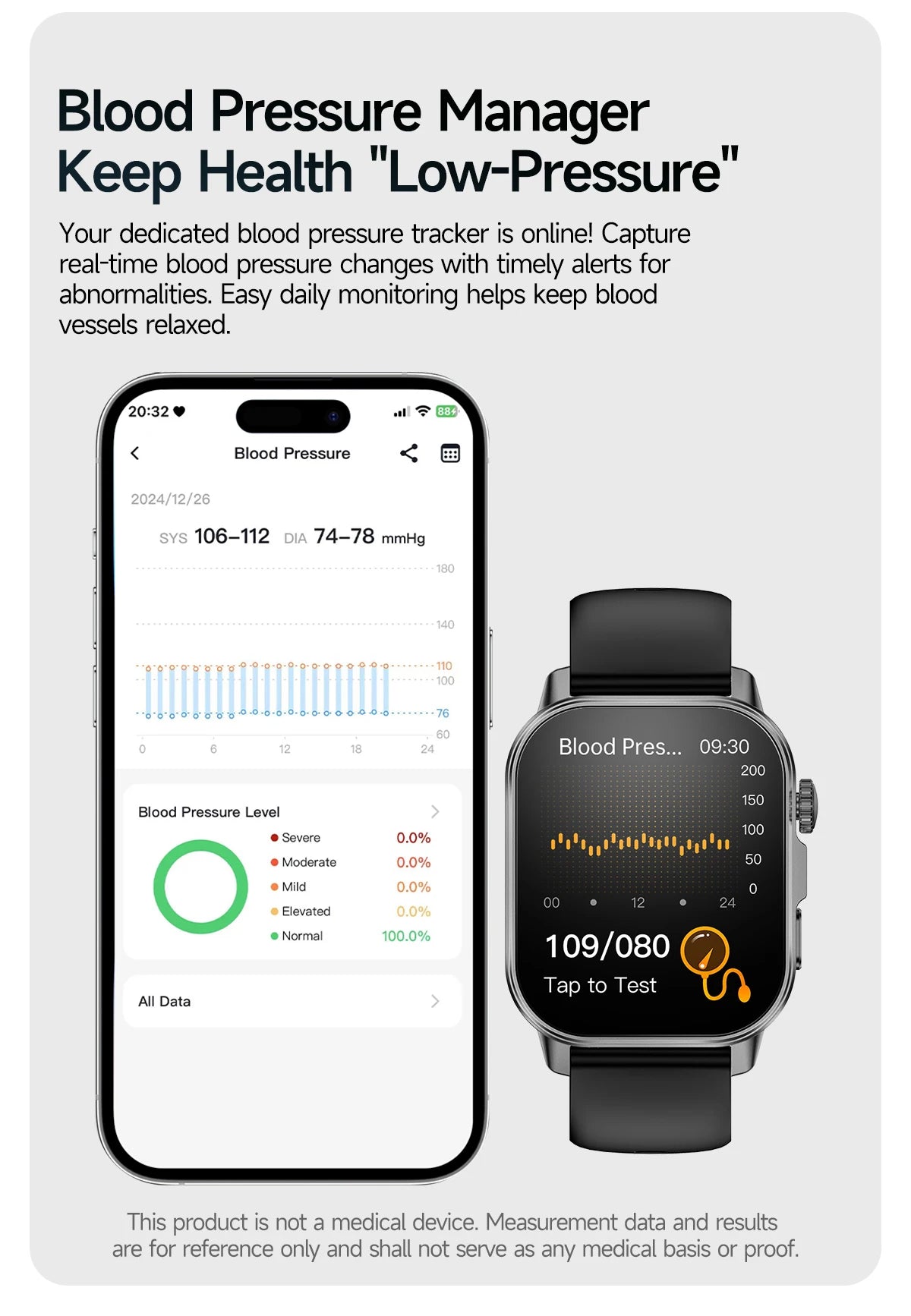 New Men Accurate Health Diagnosis ECG Smart Watch Blood Pressure Blood Oxygen Blood Fat Uric Acid Temp Bluetooth call Smartwatch Pi-Mart