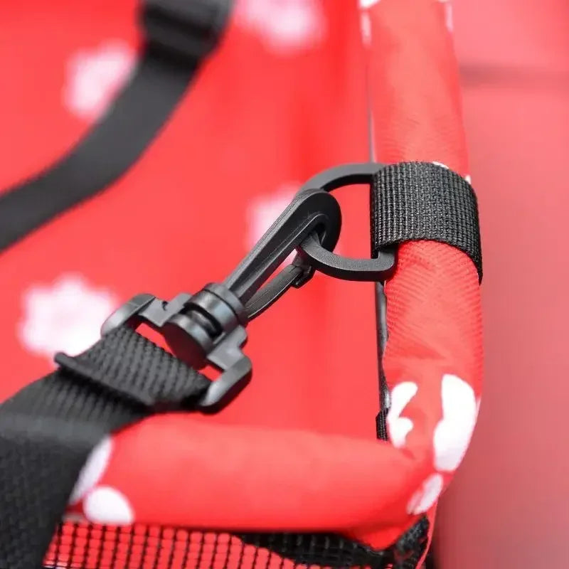 2025 High Quality Breathable Pets Carrier Car Seat Basket Safe Travel Carrier House Kennel Puppy Handbag Outdoor Pet Supplies Pi-Mart