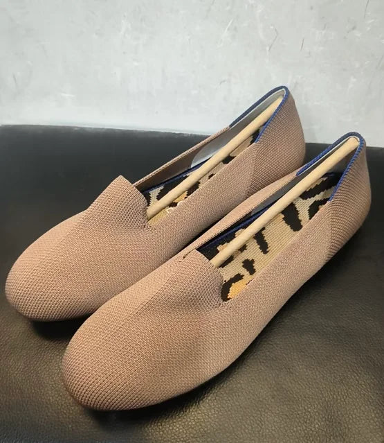 Maggie's Walker Women's Stretchable Soft Bottom Knitted Flats Spring Shallow-mouth Washable Casual Loafers Size 35~40 LadyShow.Store
