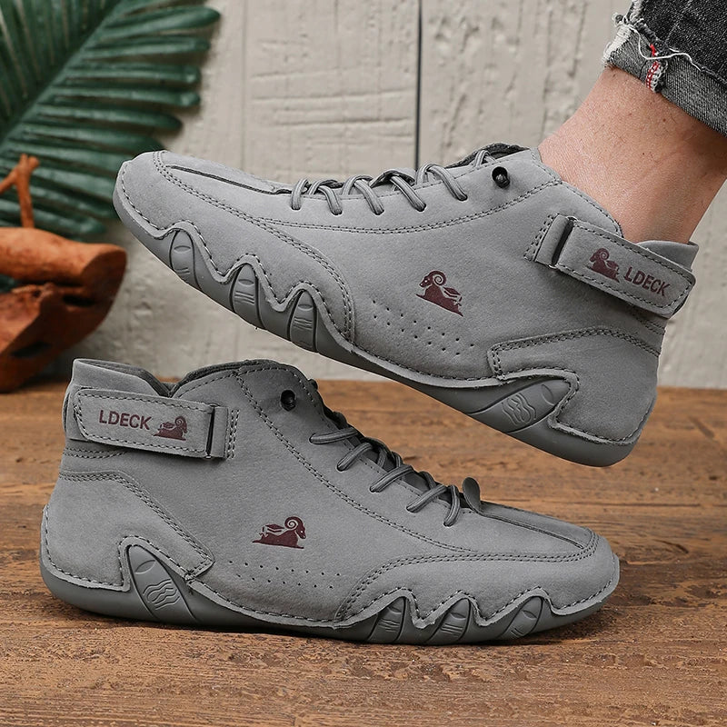 Mens Shoes Original Sneakers Shoes Men's High Top Ankle Boots Breathable and Comfortable Soft Sole Luxury Fashion Men's Shoes Pi-Mart