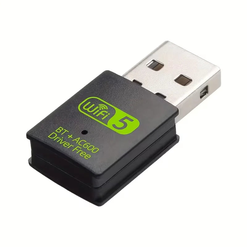 USB Wireless Wifi/Bluetooth Adapter 600Mbps Wifi Dongle Dual Band 2.4G/5G Wi-Fi Receiver for Laptop PC Pi-Mart