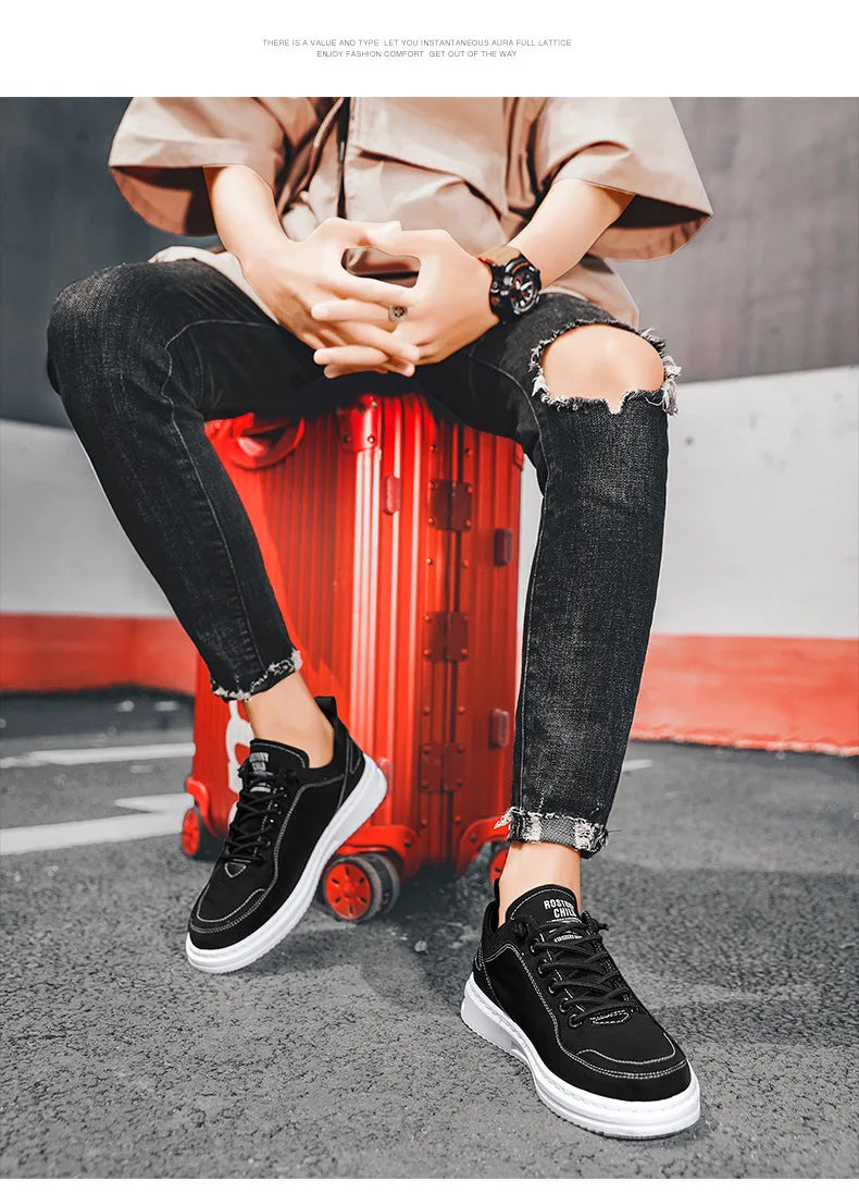 Men's Flats Shoes Luxury Men's Sneakers Spring Autumn 2025 Outdoor Sport Shoes for Men Fashion Vulcanized Shoe Tenis Para Hombre Pi-Mart