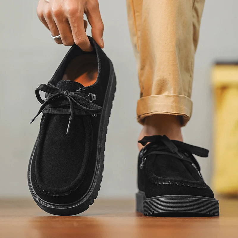 Men Thick Soled Sneakers Fashion Spring/Autumn Soft Board Shoes Personalized Trend Versatile Multi Functional Men Casual Shoes Pi-Mart